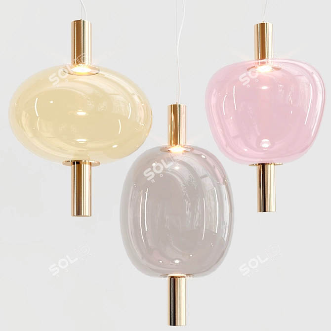 Riflesso Pendant Lights: Elegant Illumination for any Space 3D model image 1