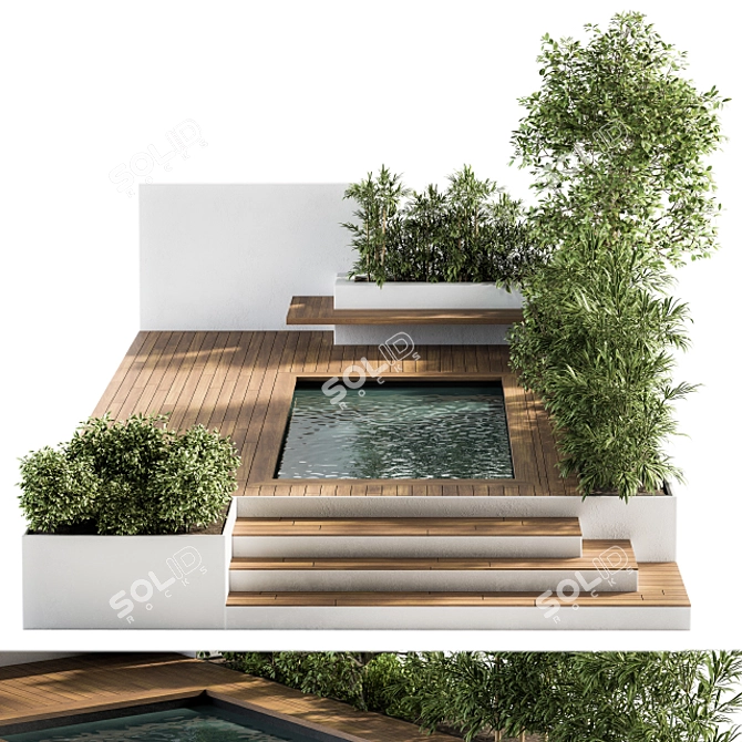 Outdoor Oasis: Backyard & Landscape Set 3D model image 1