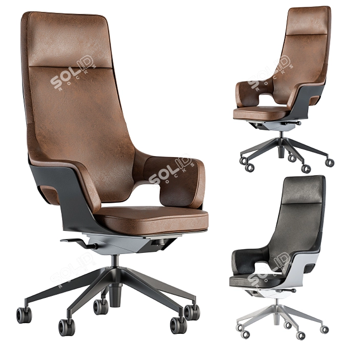 ErgoSet: Ultimate Office Chair Set 3D model image 1