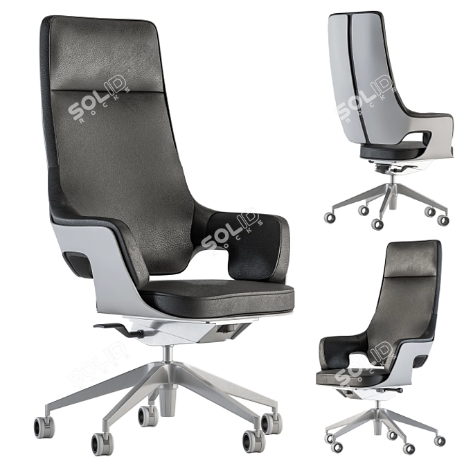 ErgoSet: Ultimate Office Chair Set 3D model image 2