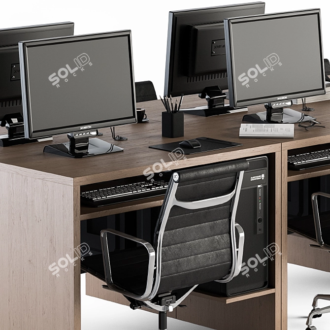 ErgoBoost Office Set 32 3D model image 3