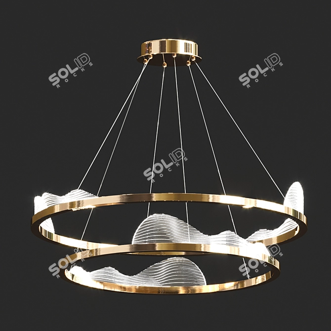 Hanna Chandelier: Modern, Stylish, and Versatile! 3D model image 5