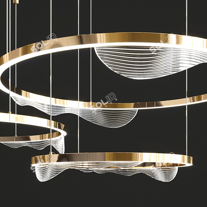 Hanna Chandelier: Modern, Stylish, and Versatile! 3D model image 6