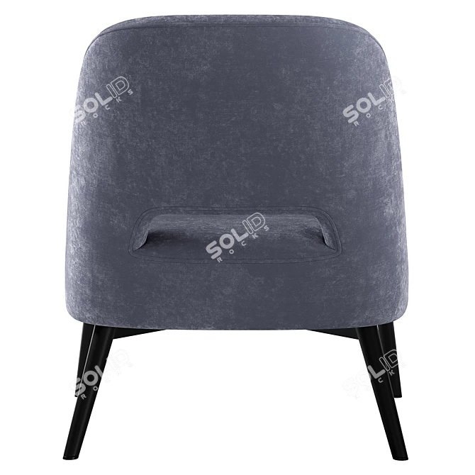 Sleek Dante Armchair: Luxury and Comfort 3D model image 3