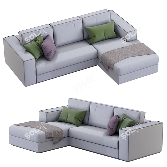 Alhambra Modern Sofa 3D model image 2