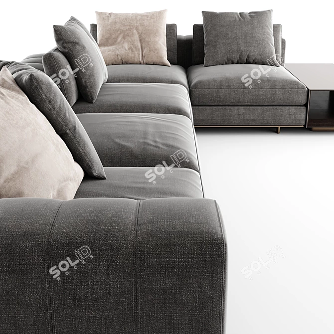 Luxurious Minotti Freeman Duvet Sofa 3D model image 5