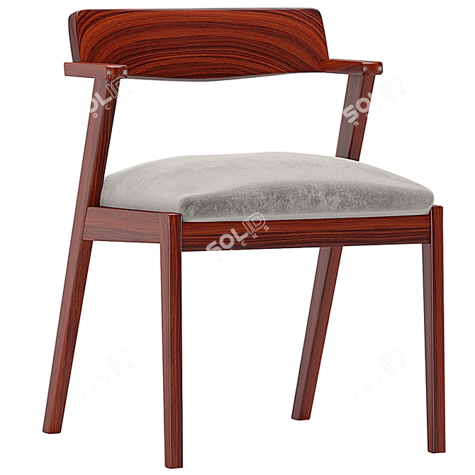 Zola Mid-Century Modern Chair 3D model image 1