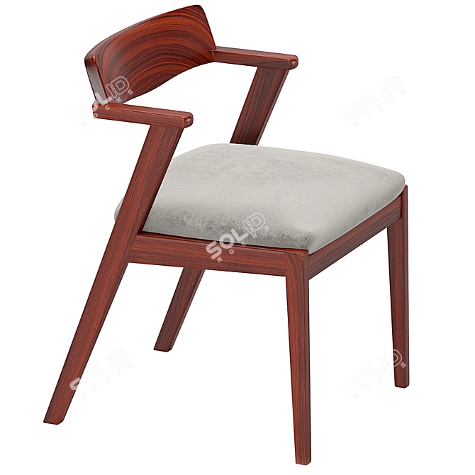 Zola Mid-Century Modern Chair 3D model image 2