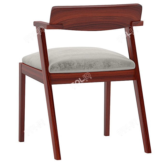 Zola Mid-Century Modern Chair 3D model image 4