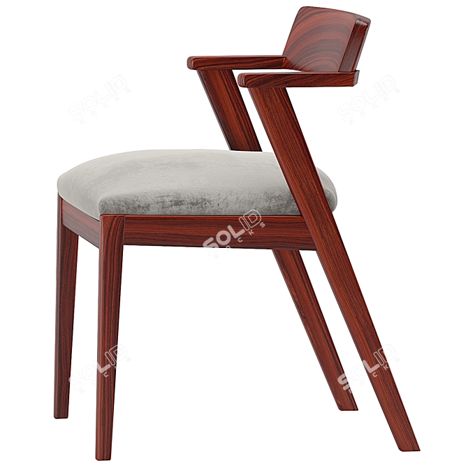 Zola Mid-Century Modern Chair 3D model image 5