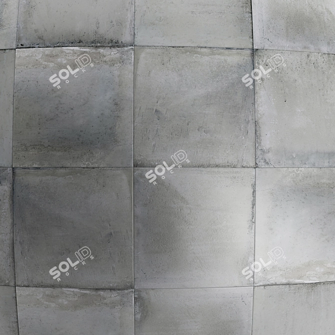 Form Gray Floor Tile: 8 Textures, PBR 4K Seamless 3D model image 2