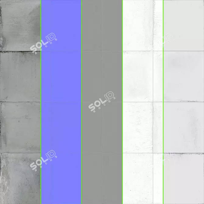 Form Gray Floor Tile: 8 Textures, PBR 4K Seamless 3D model image 3