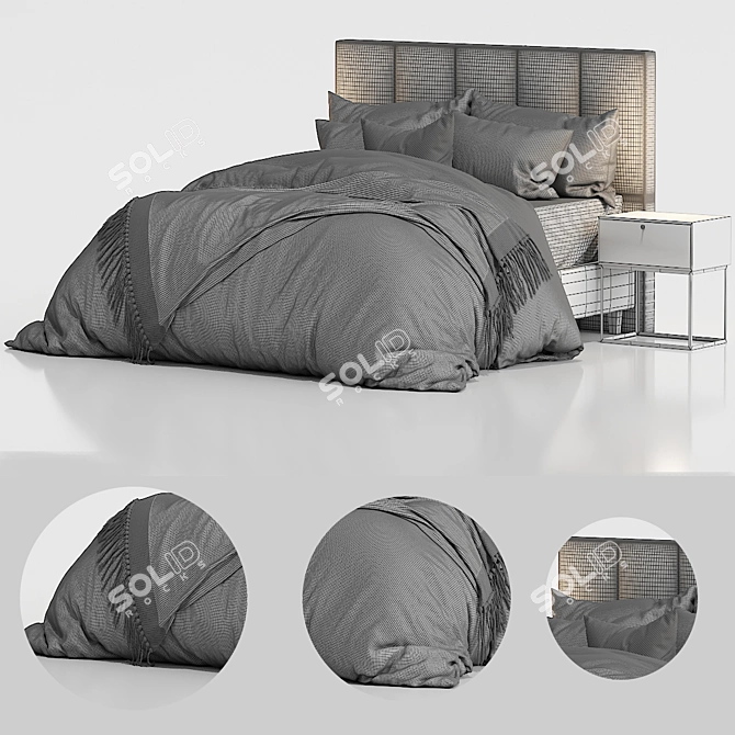 Transforming King-Size Bed 3D model image 4