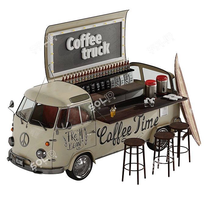 Gourmet Java on Wheels 3D model image 2