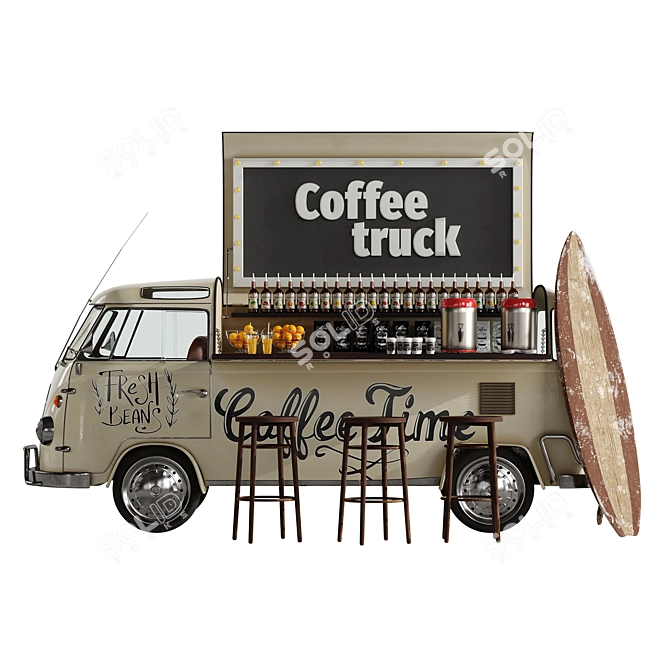 Gourmet Java on Wheels 3D model image 3