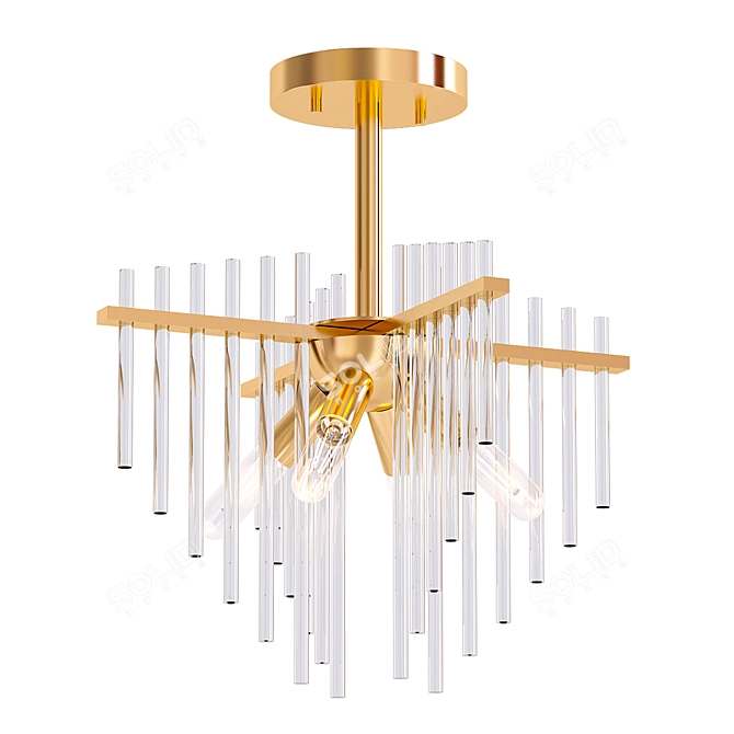 Modern V-Ray Chandelier: Lardi 3D model image 1