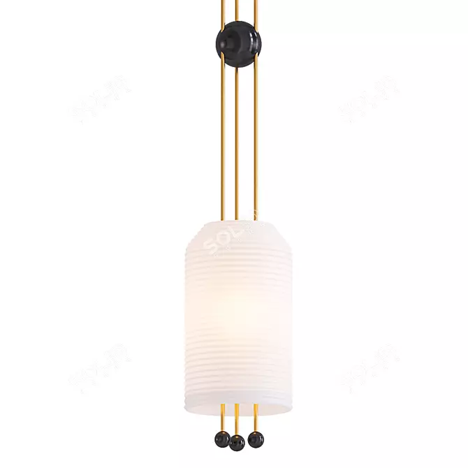 Modern Millimeter Pendant: CHARLOTT 3D model image 1