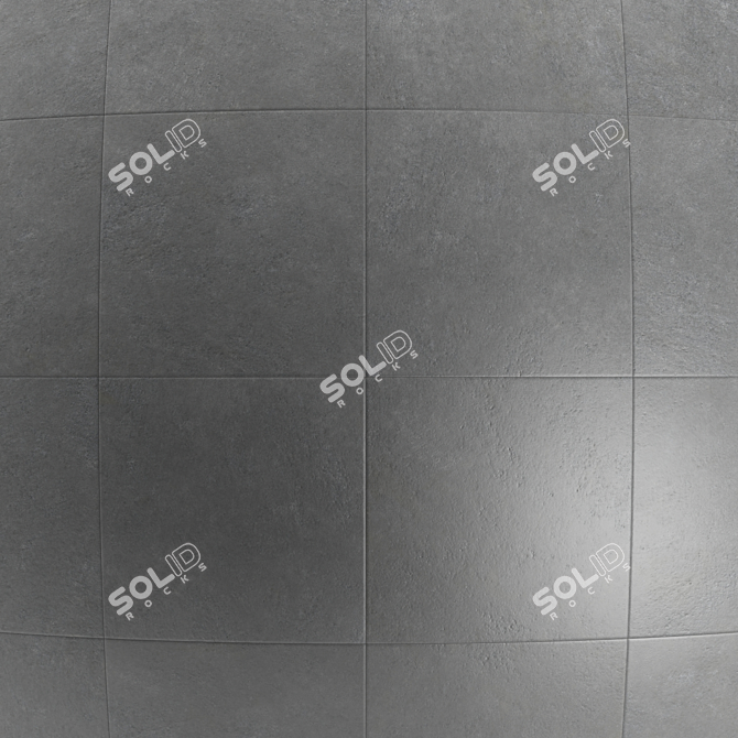 Cumulus Anthracite Concrete Tile - 4x4 Texture 3D model image 2