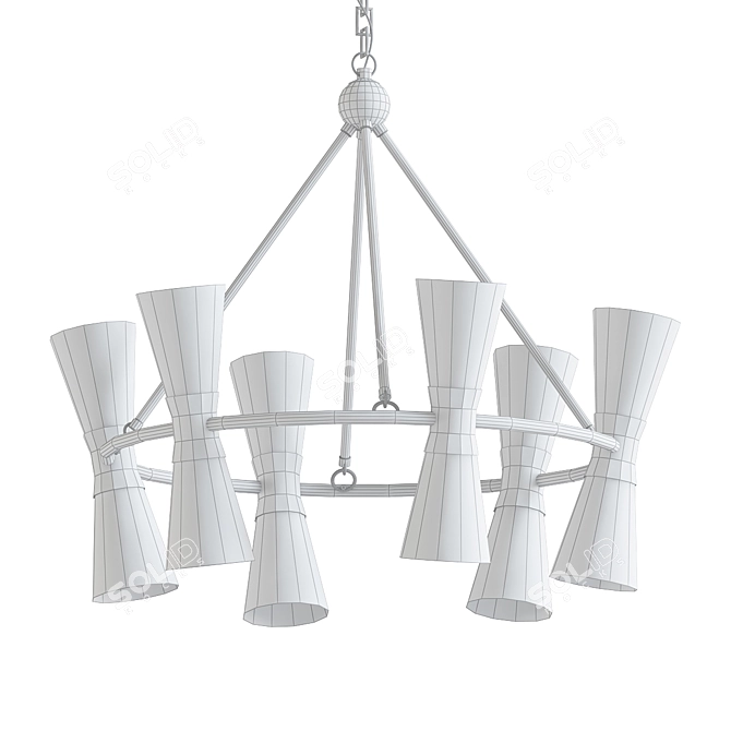 Contemporary Queenell Chandelier 3D model image 2