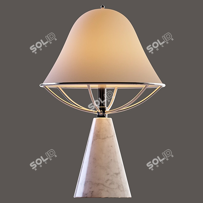 Elegant Anita Table Lamp 3D model image 2