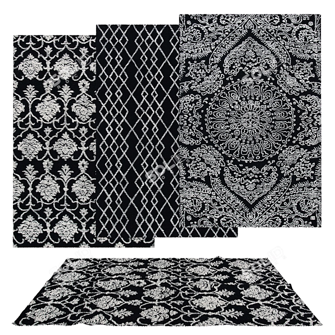 Versatile Set of 6 Rugs for 3D Scenes 3D model image 4