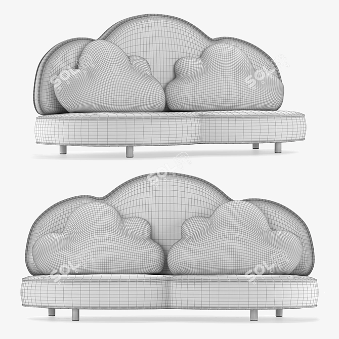 Kids 3D Sofa - Vray Render | 3Ds Max & FBX Formats 3D model image 4