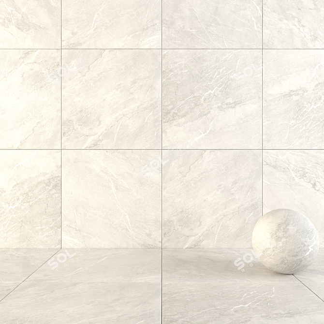 Savoy Moon: Stunning 120x120 Tiles 3D model image 1