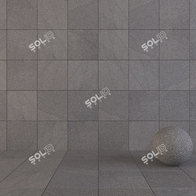 Flaviker River Lead: Stylish Wall and Floor Tiles 3D model image 1