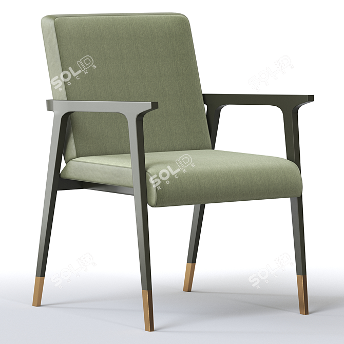 Elegant 2015 Armchair: 3D Max Compatible 3D model image 1