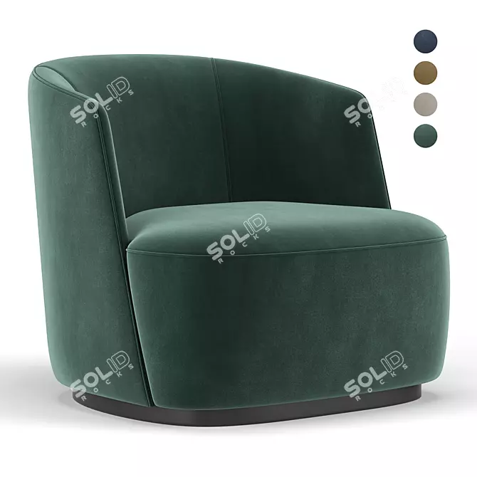 Felix Modern Armchair: Stylish Comfort for Any Space 3D model image 1