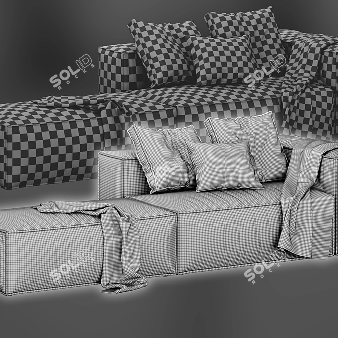 Modular Cosima Sofa: Versatile Design 3D model image 6