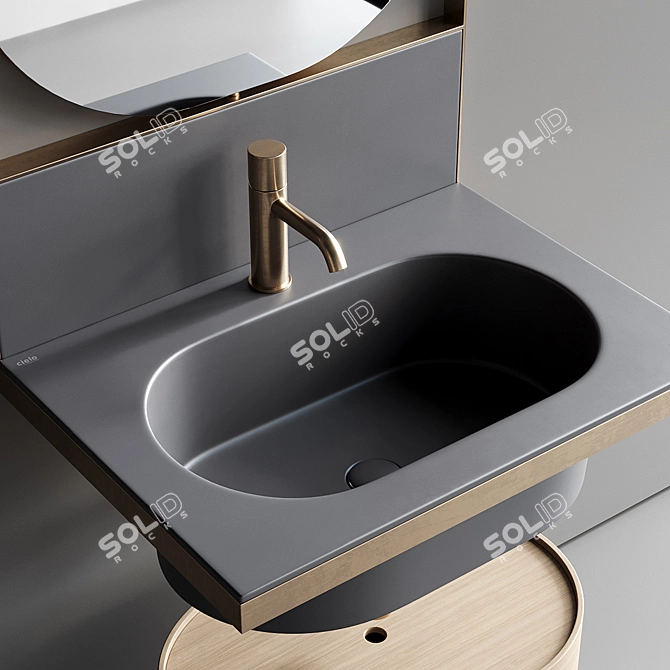 Ceramica Cielo Elle Oval Washbasin 3D model image 2