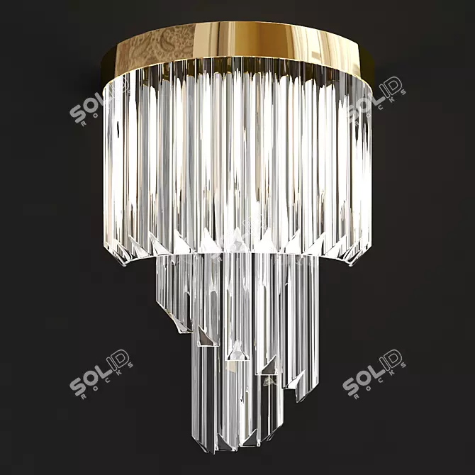 Regal Illumination: Royal Wall Lamp 3D model image 1