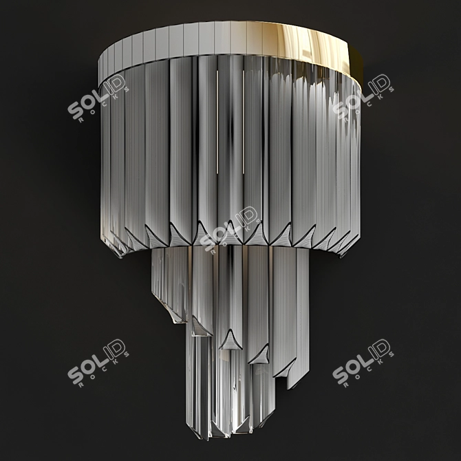 Regal Illumination: Royal Wall Lamp 3D model image 2