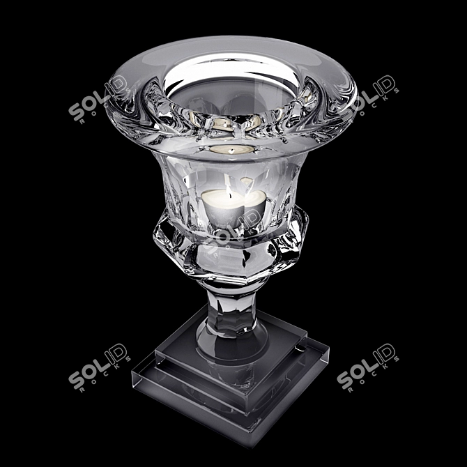 Radiant Glow Tealight Holder 3D model image 2