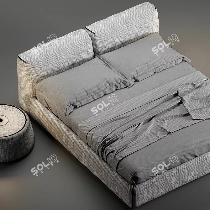 Modern Square Lomo Sofa 3D model image 4
