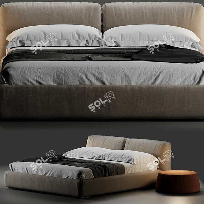 Modern Square Lomo Sofa 3D model image 5