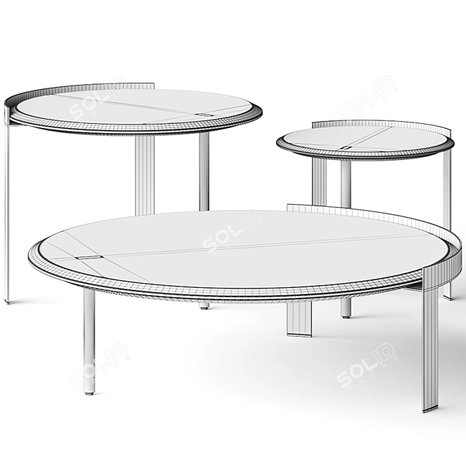Opera Contemporary Brian Coffee Tables 3D model image 2
