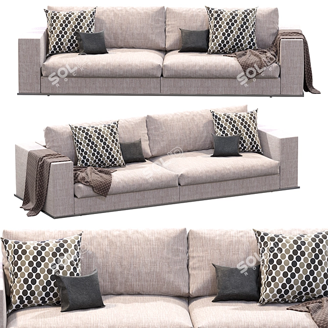 Modern Elegance: Hamilton Sofa by Minotti 3D model image 6