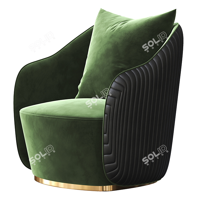 Audrey M Modern Armchair 3D model image 4