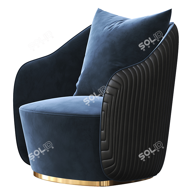 Audrey M Modern Armchair 3D model image 5