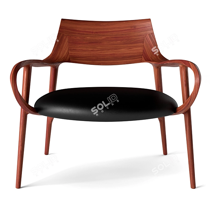 Timeless Elegance: Jader Almeida Celine Lounge Chair 3D model image 4