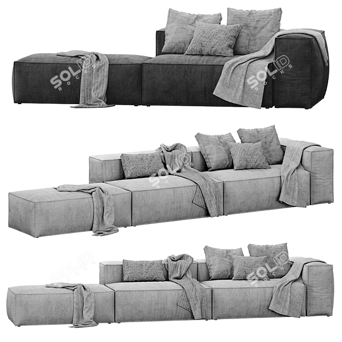 COSIMA Modular Sofa Set by Bolia 3D model image 1