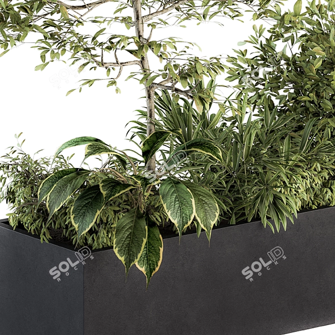 Nature's Oasis: Outdoor Plant Set 3D model image 3