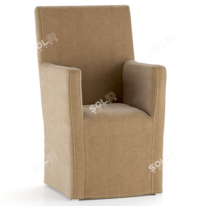 Stylish V-Ray Armchair: Max 2016 3D model image 1