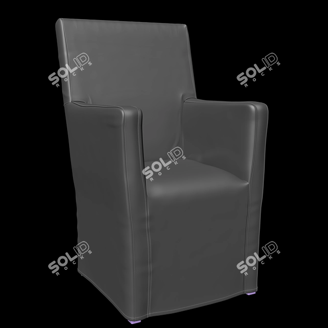 Stylish V-Ray Armchair: Max 2016 3D model image 5