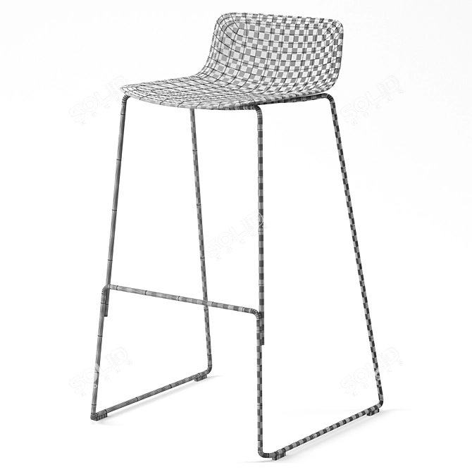 Modern Pato Stool: Sleek Design, Superior Comfort 3D model image 7