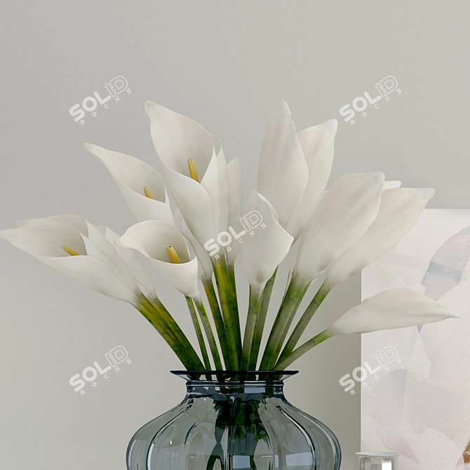 IKEA Decor Collection: Art, Flowers, Vase & More! 3D model image 3