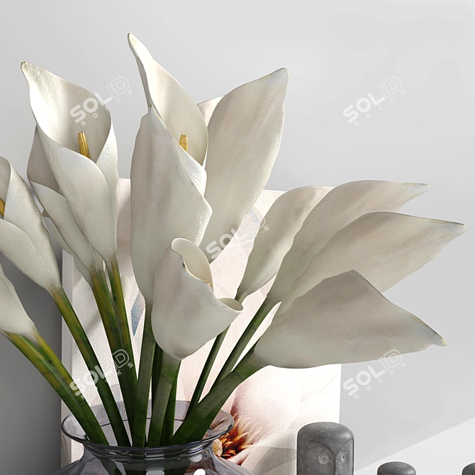 IKEA Decor Collection: Art, Flowers, Vase & More! 3D model image 8