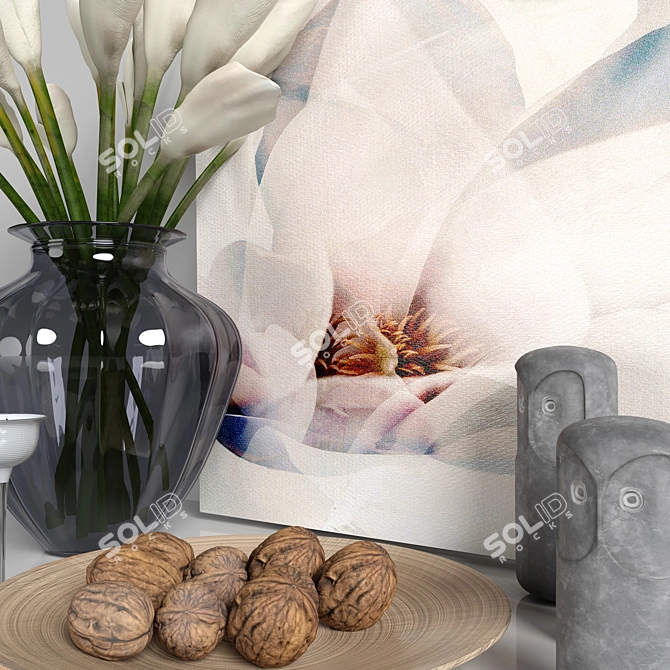 IKEA Decor Collection: Art, Flowers, Vase & More! 3D model image 11